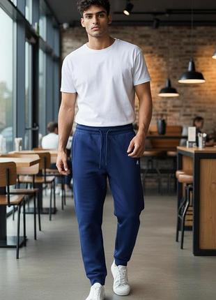 Спортивные штаны джоггеры с начесом для мужчины livergy u.s. grand polo m,l l