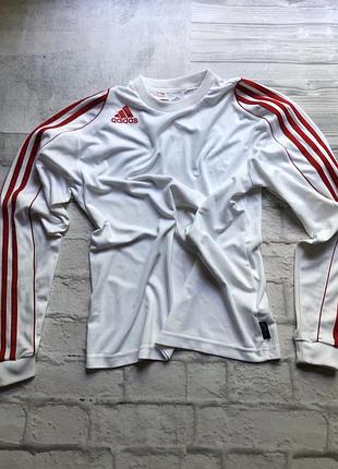 Лонгслив  adidas подростковая , белая , xs