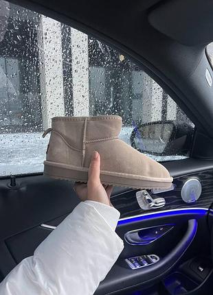 Женские зимние угги ugg ultra mini sand, теплые ботинки, качественная высокая обувь на зиму угги ультра мини 40