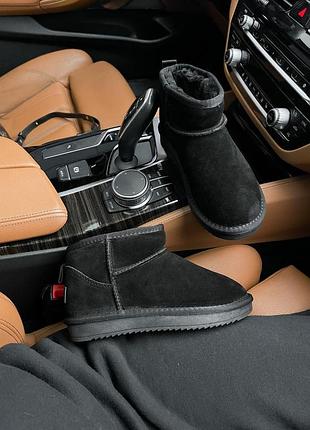 Женские зимние угги ugg ultra mini black, теплые женские ботинки, качественная высокая обувь на зиму угги 38