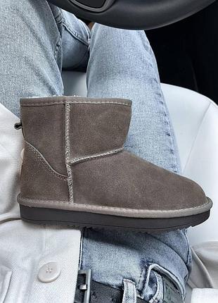 Женские зимние угги ugg mini, теплые женские ботинки, качественная высокая обувь на зиму угги мини на меху 39