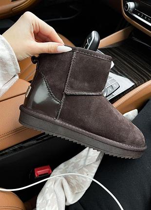 Женские зимние угги ugg classic mini, теплые женские ботинки, качественная высокая обувь на зиму угги классик
