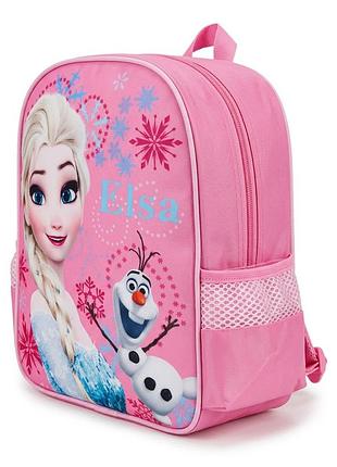 Детский рюкзак холодное сердце elsa и olaf — лёгкий рюкзак для девочки в садик, прогулок и путешествий розовый