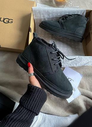 Унисекс зимние угги ugg neumel black, теплые мужские ботинки, качественная высокая обувь на зиму угги неумел 41, 39