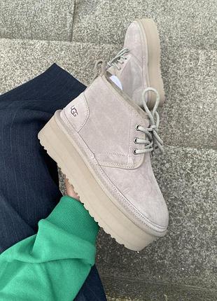 Женские зимние угги ugg neumel platform, теплые женские ботинки, качественная высокая обувь на зиму угги