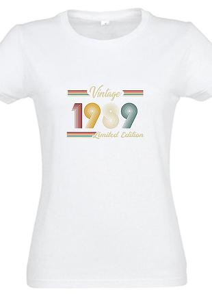 Футболка vintage 1989 limited edition (f0099) белый