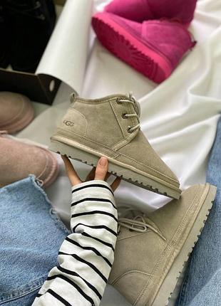 Жіночі зимові угги ugg neumel grey, теплі жіночі черевики, якісне високе взуття на зиму угги неумел