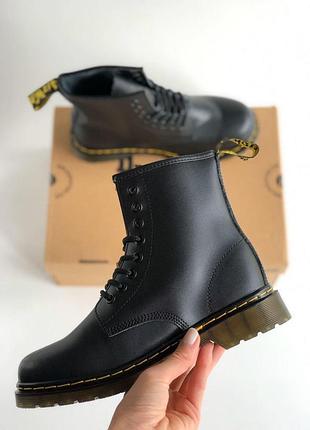 Унісекс зимові черевики timberland black fur, шкіряне взуття натуральне хутро , тімберленд на шнурівці на зиму