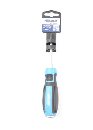 Викрутка ударна - хрест 1*75 "molder" (мт33101) (12шт/уп)