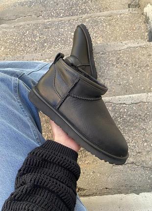 Жіночі зимові угги ugg ultra mini, теплі унісекс черевики, якісне високе взуття на зиму угги ультра міні