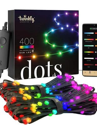 Гирлянда led twinkly dots smart rgb 400 ламп 20 м