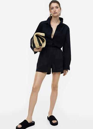 Шорты из льна h&amp;m