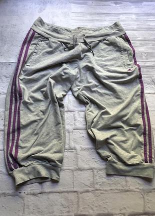 Серые спортивные бриджи adidas, женские, м
