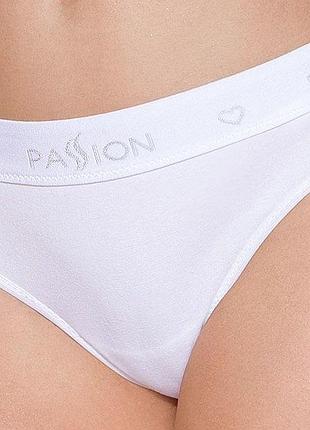Passion ps005 panties (l) - трусики бразилиана из хлопка (белые)