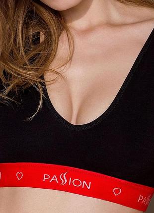 Passion ps003 top (m) - спортивный женский топ (черный)