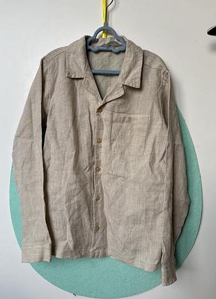 Льняна сорочка h&m, 9-10 років