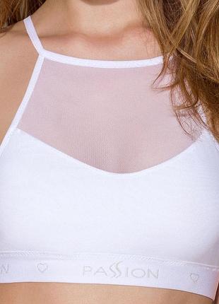 Passion ps006 top (l) - спортивный женский топ (белый)