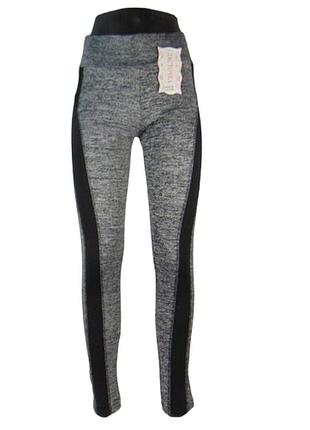 Лосины для фитнеса l-xl серые ласточка 4666-1