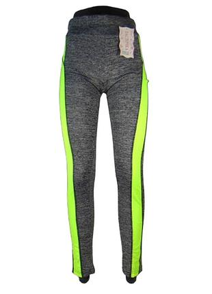 Лосины для фитнеса l-xl серые ласточка 4666-4