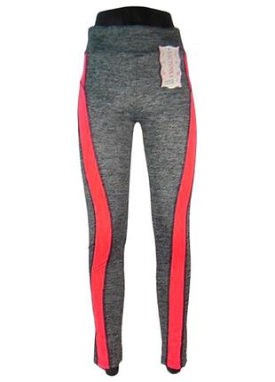 Лосины для фитнеса l-xl серые ласточка 4666-3