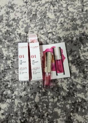 Масло, олийка для губ clarins 04 pitaya, новая 1.4 мл