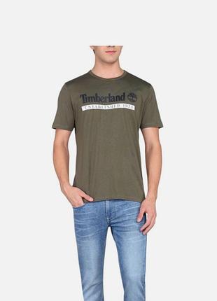 Чоловіча футболка timberland, m, 💯 органічна бавовна, хакі