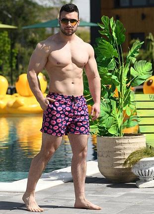 Шорти для плавання pobedov pool day ponchiki темно-синій s