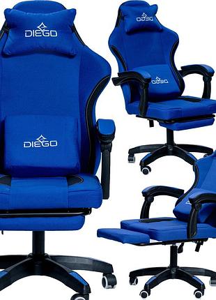 Крісло геймерське diego soft dark blue
