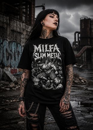 Milfa slam metal футболка