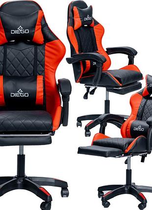 Крісло геймерське diego aero black-red