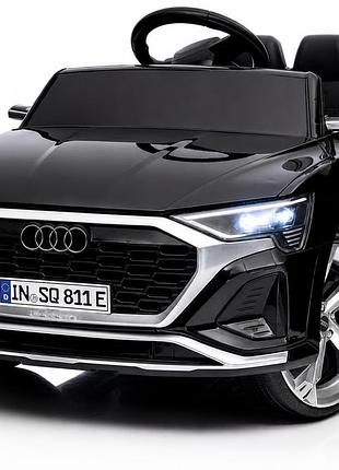 Дитячий електромобіль audi sq8 12v чорний з пультом керування diego