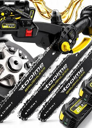 Акумуляторна пила ланцюгова toolme bruschless 900вт (польща)