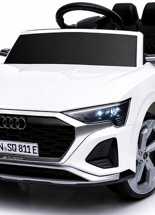 Дитячий електромобіль audi sq8 12v білий з пультом керування diego
