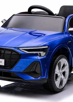 Дитячий електромобіль audi e-tron 12v синій з пультом керування diego