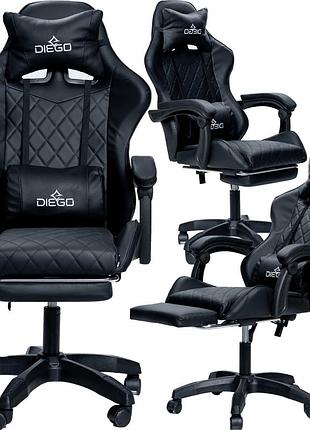 Крісло геймерське diego aero full black