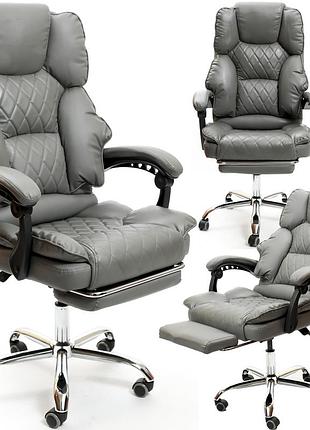Крісло офісне diego comfort pro сіре