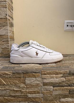 Кеди polo ralph lauren masters court білі кеди
