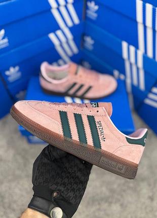 Жіночі кросівки adidas spezial pink green