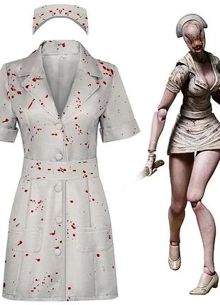 Взрослый костюм медсестры медсестра silent hill xs, s