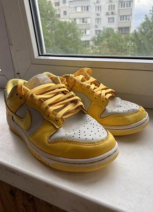 Кросівки nike dunk 39 розмір, жовті