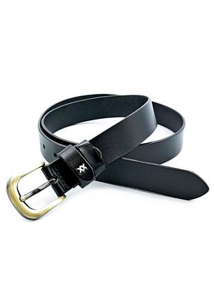 Женский кожаный ремень 2,8 х 110 см weatro черный zhin-kit-28k-0108