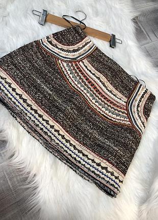 Спідниця міні  твід жіноча zara