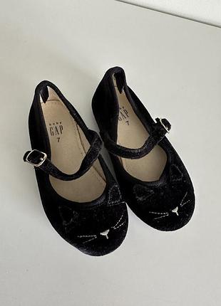 Туфeльки, балетки велюр gap 22 р
