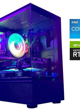 Ігровий пк gaming pc tower / intel core i5-12400f (6 (12) ядер по 2.5 - 4.4 ghz) / 16 gb ddr4 / 500 gb ssd / nvidia geforce rtx