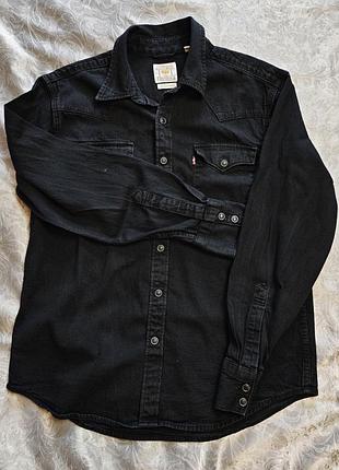 Джинсова рубашка популярного бренду levi's
