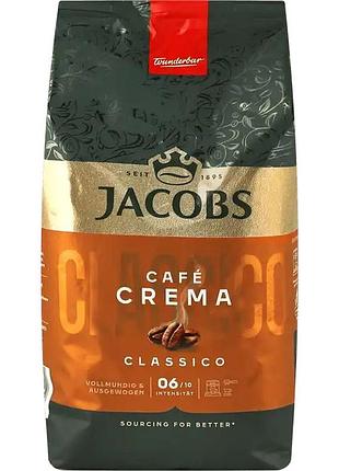 Кофе в зернах jacobs cafe crema classico 500 г