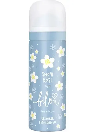 Мини-пенка для душа snow rose от bilou (50 мл)