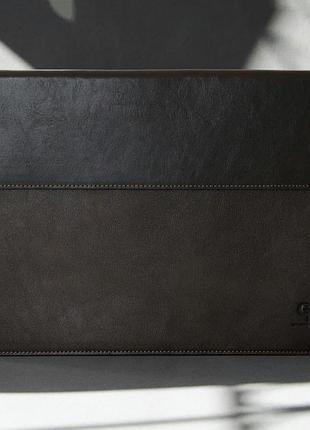 Кожаный чехол для macbook 13', шоколад grande pelle nai