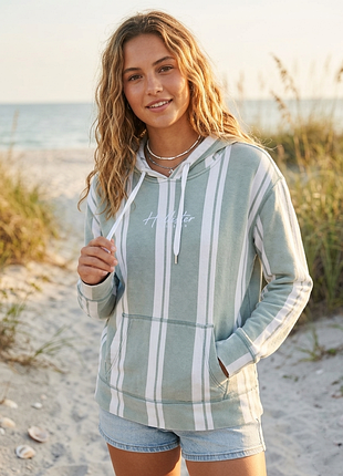 Полосатый худи hollister