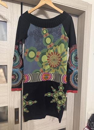 Классное  платье, desigual!